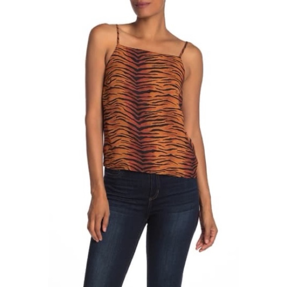 Ten Sixty ShermanTiger Print Square Neck Cami, L
